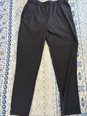 Men's Black Performance Joggers with Elastic Waist